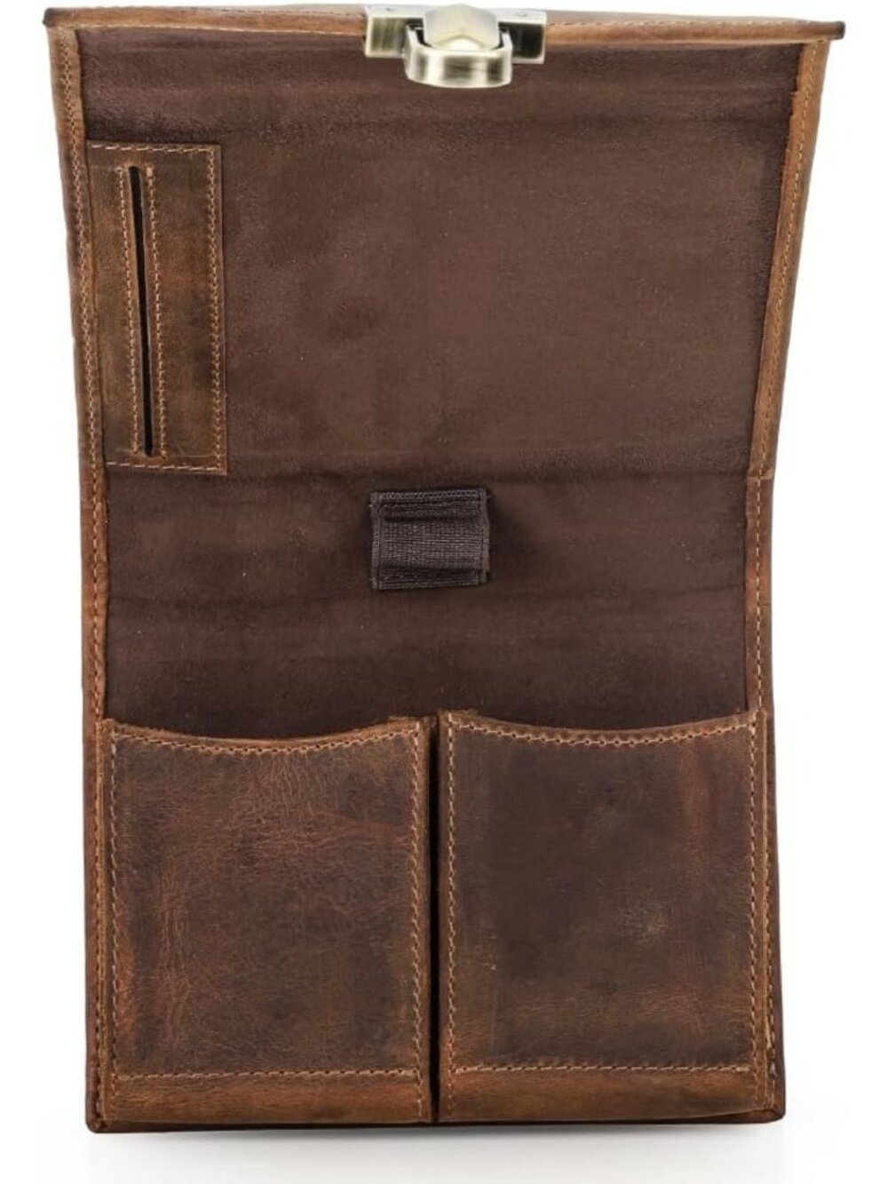 Full Grain Leather Playing Card Case for 2 Decks - Stylish & Durable Storage